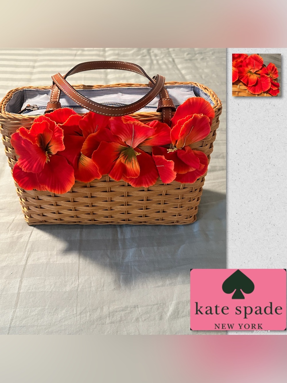 kate spade Isabella Wicker Basket Bag